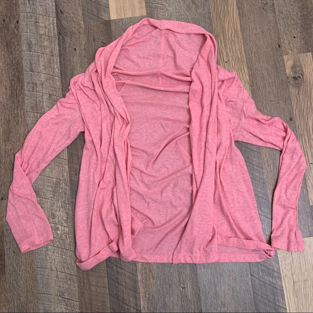 Land’s End pink sweater medium
